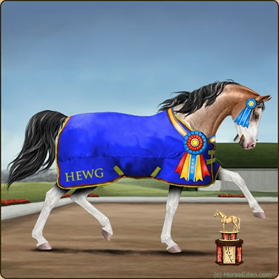 horse showing game